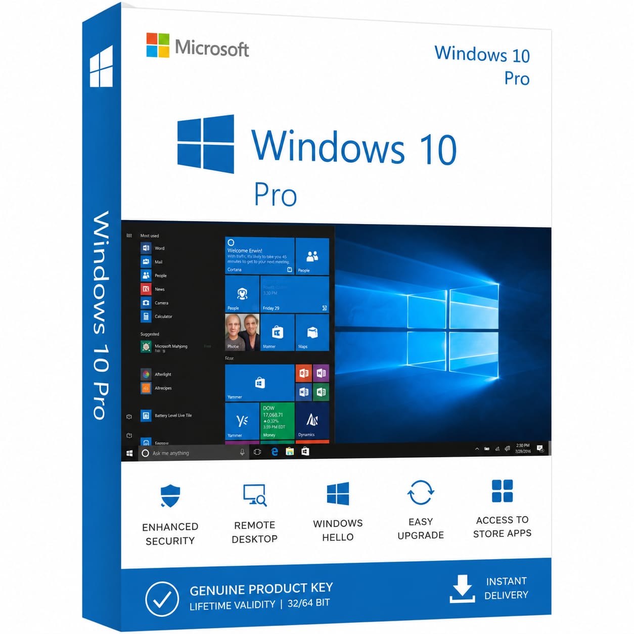 WINDOW 10 PRO RETAIL KEY DELIVERED BY EMAILL